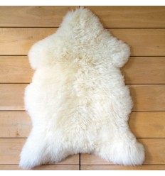 Tapis moumoute blanc